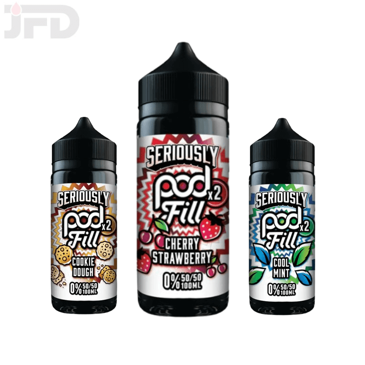 SERIOUSLY POD FILL X2 100ML SHORTFILL E-LIQUID